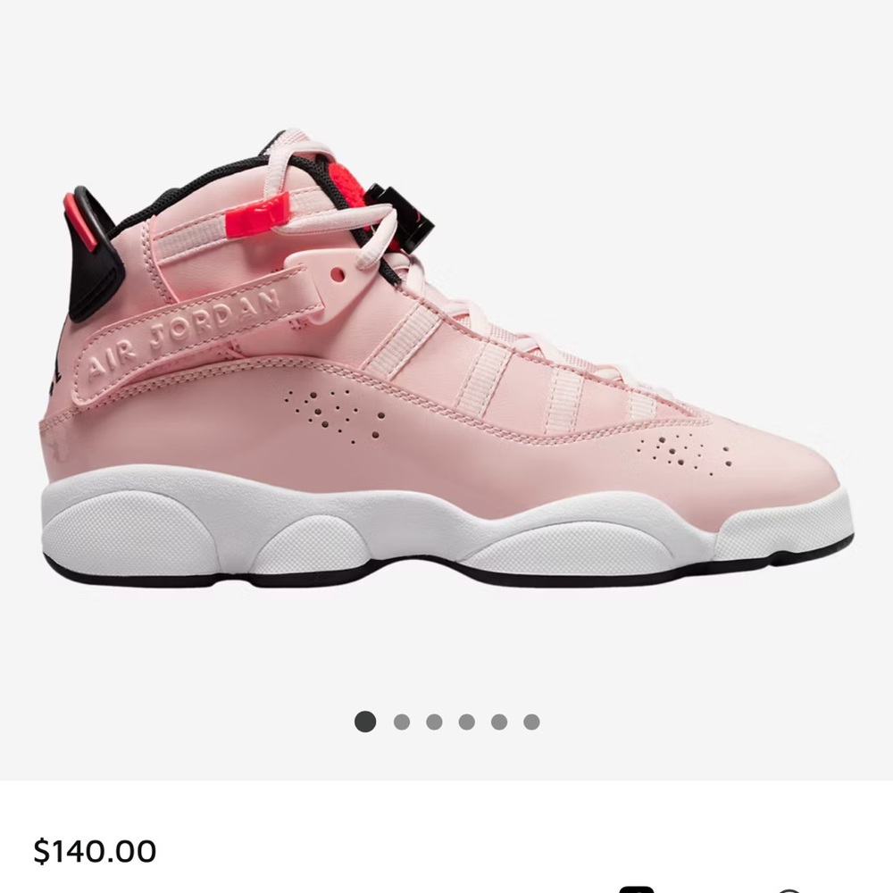 Jordan Low-Top Sneakers in Pink and Black